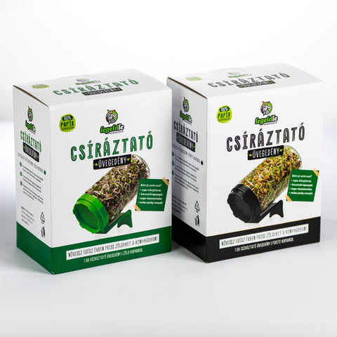 Legeldle Csíráztató Alapcsomag 2 Üvegedény és 2 Csíramag - választható