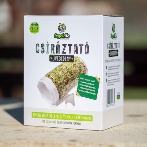 Legeldle Csíráztató Üvegedény Fehér