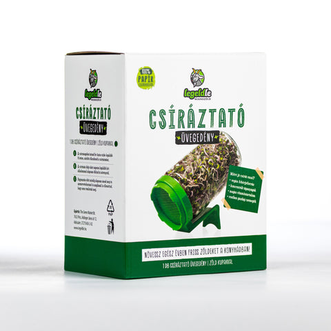 Legeldle Csíráztató Üvegedény, Zöld