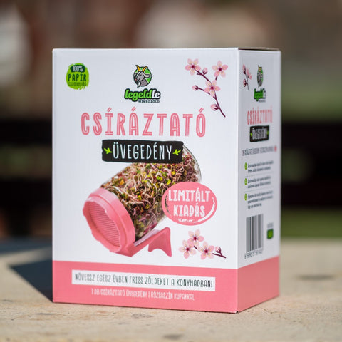 Limitált Rózsaszín Csíráztató Üvegedény