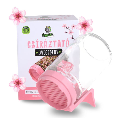 Limitált Rózsaszín Csíráztató Üvegedény